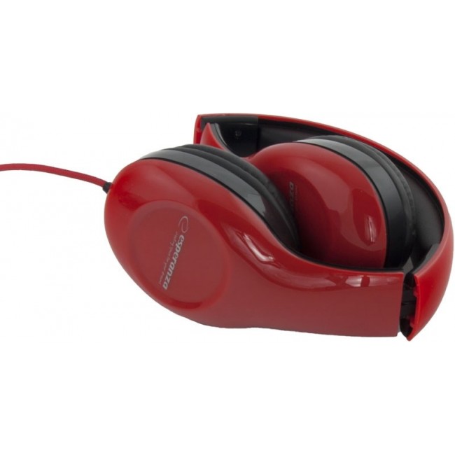 Esperanza EH138R headphones/headset Head-band Black,Red