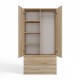 Topeshop SZAFA MALWA SON bedroom wardrobe/closet 5 shelves 2 door(s) Oak Topeshop SZAFA MALWA SON bedroom wardrobe/closet 5 shelves 2 door(s) Oak