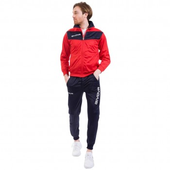 Givova Tuta Visa Triacetato Tracksuit Red/Navy TR018 1204 XL