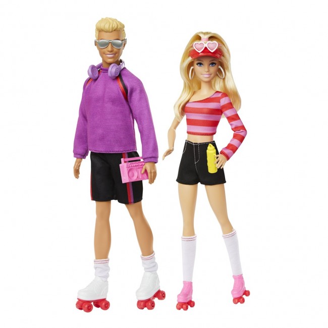Barbie Fashionistas 2 Doll & 6 Accessories Set, Roller-Skating Theme, 65th Anniversary Barbie Fashionistas 2 Doll & 6 Accessories Set, Roller-Skating Theme, 65th Anniversary