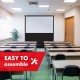 Maclean MC-213 Portable Projection Screen, Compact, Floor, 100 Maclean MC-213 Portable Projection Screen, Compact, Floor, 100