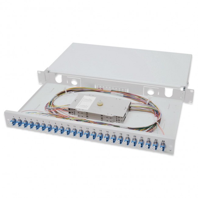 Digitus Fiber Optic Splice Box, Equipped, LC, OS2 Digitus Fiber Optic Splice Box, Equipped, LC, OS2