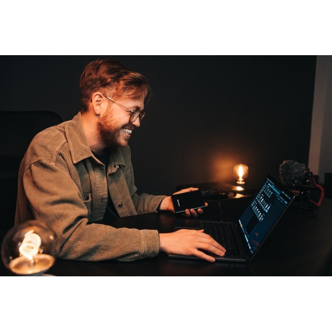 SLIM EXT SSD USB-C 1TB BLACK/USB 3.2/USB-C GEN1