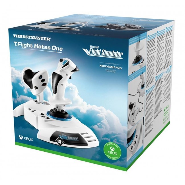 Thrustmaster T.Flight Hotas One Microsoft Flight Simulator Edition Black, White USB Joystick + engine control lever Analogue / Digital PC, Xbox One, Xbox One S, Xbox One X