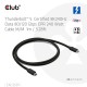 CLUB3D Thunderbolt 5 Certified 8K240Hz Data 80/120 Gbps EPR 240 Watt Cable M/M 1m / 3.28ft