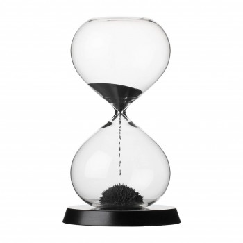 RITUALI DOMESTICI SCORRENDO Hourglass black 13.5 x 23 cm