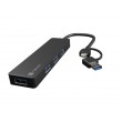 NATEC HUB USB-C 3.0 MAYFLY 4-PORTS + USB-A ADAPTER