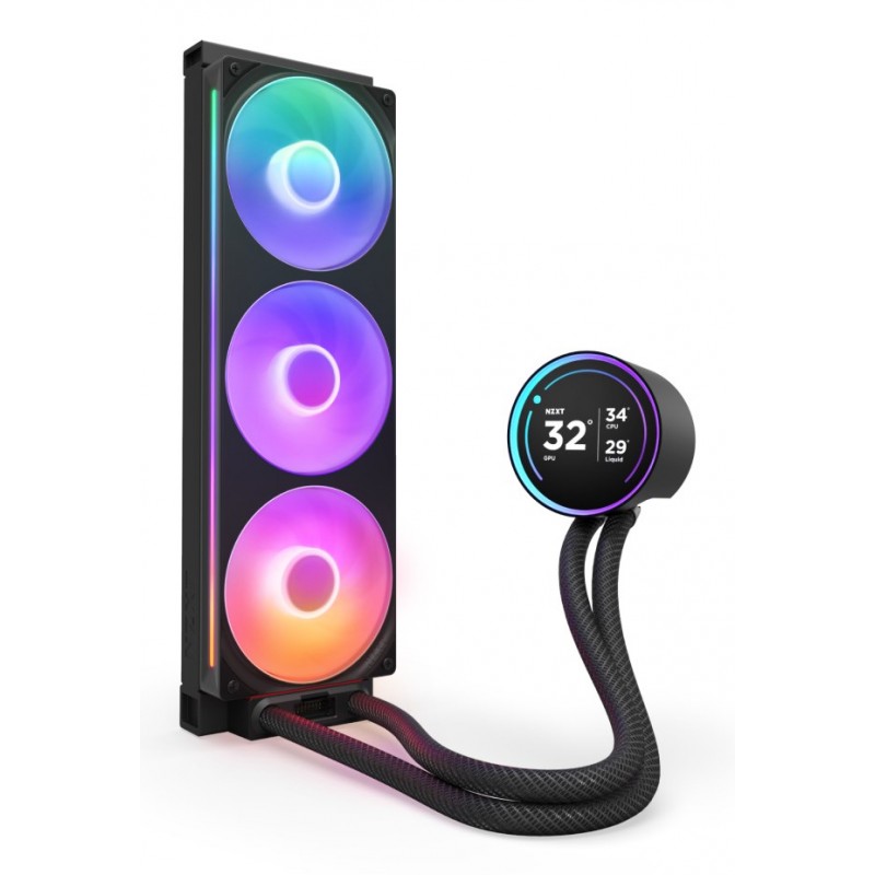 NZXT Kraken Elite 360 RGB Processor All-in-one liquid cooler 12 cm Black 1 pc(s)