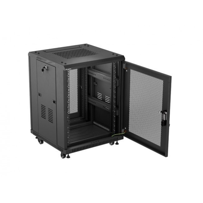 Lanberg FF01-6615-23B rack cabinet 15U Freestanding rack Black Lanberg FF01-6615-23B rack cabinet 15U Freestanding rack Black