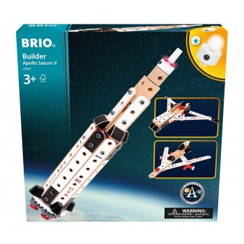 Zestaw konstrukcyjny Brio BUILDER NASA Apollo Saturn V / od 3 lat