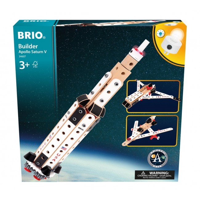 Zestaw konstrukcyjny Brio BUILDER NASA Apollo Saturn V / od 3 lat