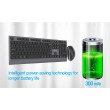 Gembird KBS-WPS-02 Dual-mode slim wireless desktop set, 2.4G+BT, US layout