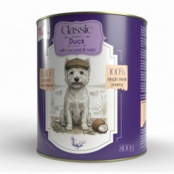 SYTA MICHA Classic Mono Duck with coconut - wet dog food - 800g