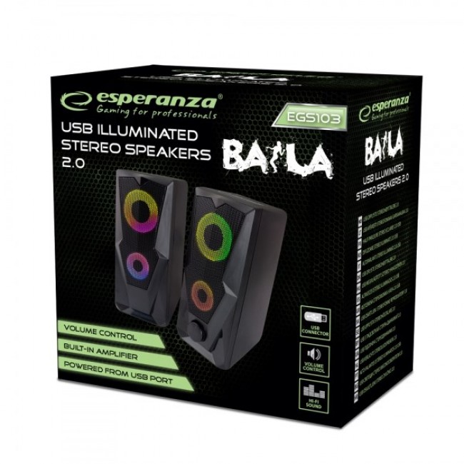 Esperanza BAILA Black Wired 6 W Esperanza BAILA Black Wired 6 W