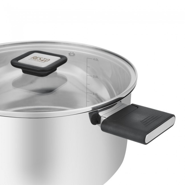 Resto Kitchenware Anser 4.4 L Round Black, Stainless steel Resto Kitchenware Anser 4.4 L Round Black, Stainless steel