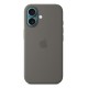Apple iPhone 16 Silicone Case with MagSafe - Stone Gray