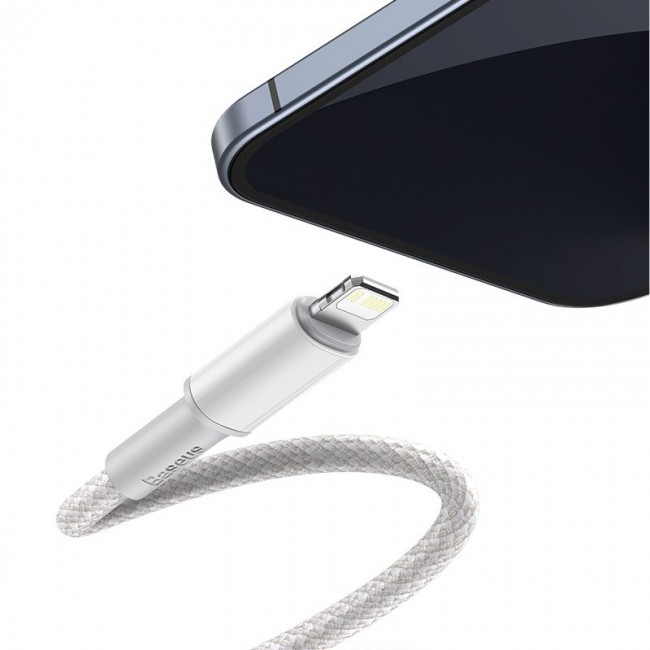 Baseus CATLGD-02 lightning cable 1 m White Baseus CATLGD-02 lightning cable 1 m White