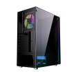 Gembird Fornax 2500 ARGB Gaming ATX computer case, Midi Tower, backlight, Black