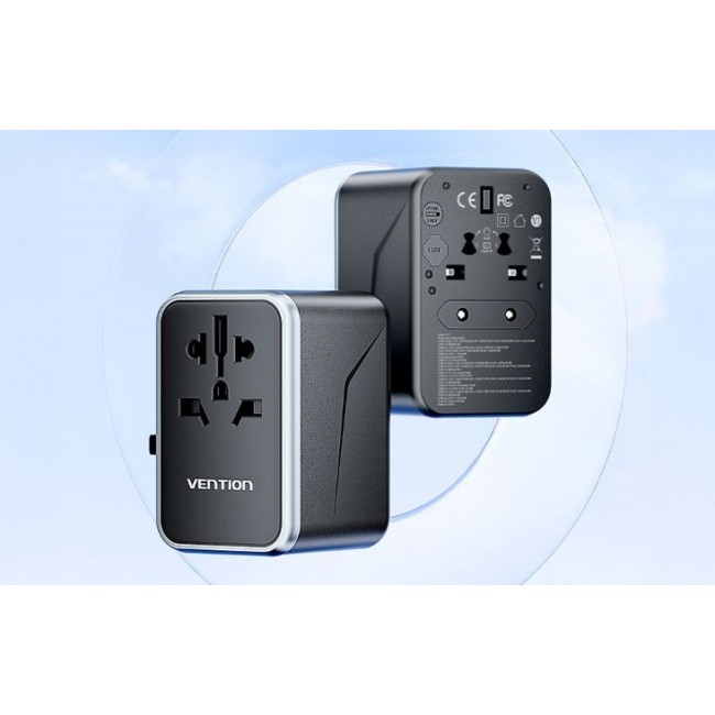 Vention 65W GaN Travel Adapter and Charger 2x USB-A 2x USB-C Vention 65W GaN Travel Adapter and Charger 2x USB-A 2x USB-C