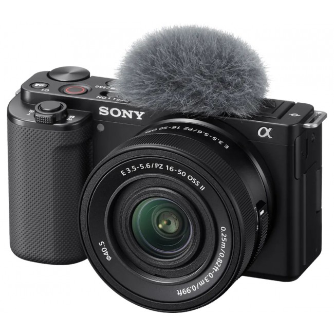 Sony ZV-E10 + E PZ 16-50mm F3.5-5.6 OSS II MILC 24.2 MP CMOS 6000 x 4000 pixels Black