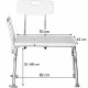 Bath bench with backrest ACTIONMED Bath bench with backrest ACTIONMED
