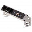 Bachmann 3x Schuko 2x CAT6 1x HDMI, 1x USB3.0 power extension 1.5 m 3 AC outlet(s) Black, Stainless steel Bachmann 3x Schuko 2x CAT6 1x HDMI, 1x USB3.0 power extension 1.5 m 3 AC outlet(s) Black, Stainless steel
