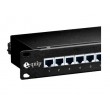 Equip 16-Port Cat.6 Shielded Patch Panel, Black Equip 16-Port Cat.6 Shielded Patch Panel, Black