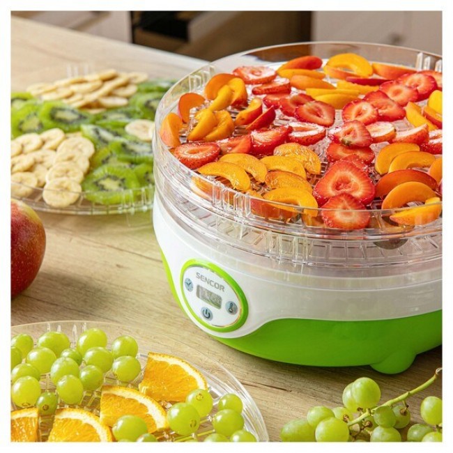 Sencor SFD 851GR food dehydrator Light Green, Transparent 240 W Sencor SFD 851GR food dehydrator Light Green, Transparent 240 W