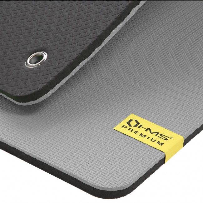 HMS Premium MFK08 grey club fitness mat with holes HMS Premium MFK08 grey club fitness mat with holes