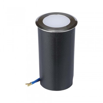 Ground Garden Driveway Floor Fixture V-TAC 1W LED Silver IP67 VT-1151 3000K 51lm