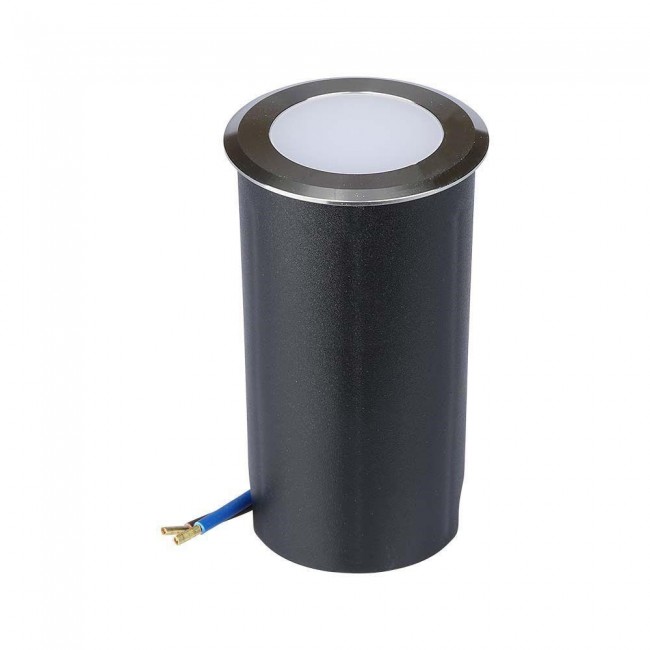 Ground Garden Driveway Floor Fixture V-TAC 1W LED Silver IP67 VT-1151 3000K 51lm