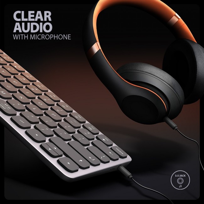 Axagon HMC-KB-US laptop dock/port replicator Wired USB 3.2 Gen 1 (3.1 Gen 1) Type-C Grey