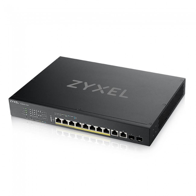 Zyxel XS1930-12HP-ZZ0101F network switch Managed L3 10G Ethernet (100/1000/10000) Power over Ethernet (PoE) Black Zyxel XS1930-12HP-ZZ0101F network switch Managed L3 10G Ethernet (100/1000/10000) Power over Ethernet (PoE) Black