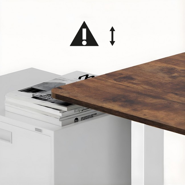 Ergo Office electric adjustable height desk, max height 1160mm, max - 80 kg, without top for standing and sitting work, white, ER-400 W Ergo Office electric adjustable height desk, max height 1160mm, max - 80 kg, without top for standing and sitting work, white, ER-400 W