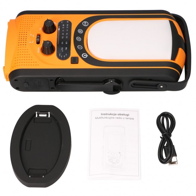 Extralink Power Ranger EPS-6000 | Power Bank | 6000mAh, FM Radio, LED Light, Dynamo, Solar Panel