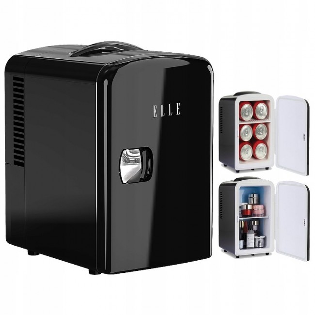 ELLE Home ESDAF101BKEU 4L Mini Fridge, Black ELLE Home ESDAF101BKEU 4L Mini Fridge, Black