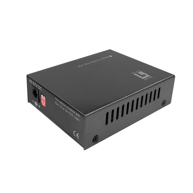 LevelOne RJ45 to SFP Gigabit Media Converter, PoE PSE