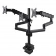 Maclean MC-811 Monitor Bracket Desk Mount Holder For 3 LCD LED Monitors USB 17'' - 27