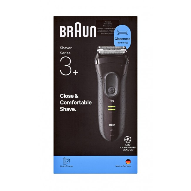Braun Serie 3 3000S Foil shaver Grey
