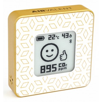 AIRVALENT AIRV-DIAM digital weather station Gold, White Battery