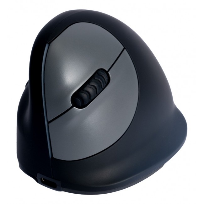R-Go Tools Ergonomic mouse R-Go HE Break with break software, medium (hand size 165-185 mm), left-handed, Bluetooth, black R-Go Tools Ergonomic mouse R-Go HE Break with break software, medium (hand size 165-185 mm), left-handed, Bluetooth, black