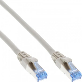 InLine Patch Cable S/FTP PiMF Cat.6A halogen free 500MHz grey 15m
