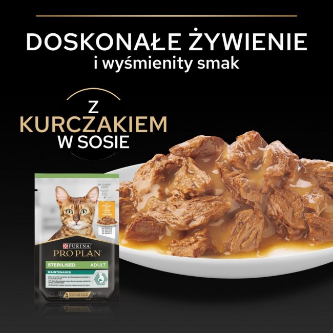 PURINA Pro Plan Sterilised Maintenance Chicken in gravy - wet cat food - 85g