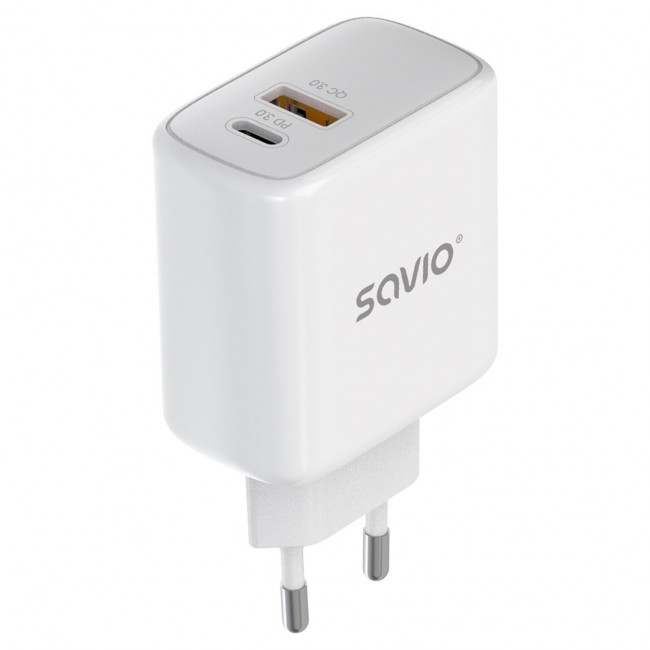 Savio LA-12 mobile device charger Universal White AC Fast charging Indoor