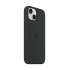 Apple iPhone 15 Silicone Case with MagSafe - Black
