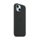 Apple iPhone 15 Silicone Case with MagSafe - Black