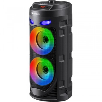 G o nik Defender CRASHBOOM Bluetooth 16W MP3/FM/SD/USB/AUX/TWS/LED/MIC/LCD KARAOKE czarny + mikrofon + pilot