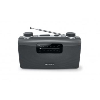 Muse M-058 R Portable Analog Black, Grey