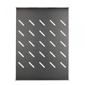 Extralink Fixed shelf 1U 350mm Black 19