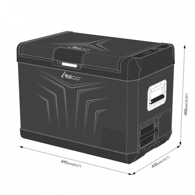 YOLCO GCX47 Black Portable compressor fridge